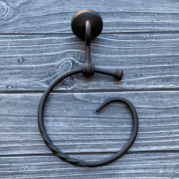 2 Industrial Hand Forged Wrought Iron Curtain Hook - Picture 2 of 4